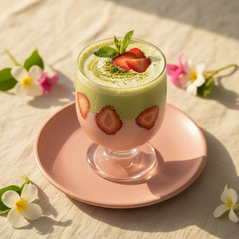 Strawberry Matcha Latte