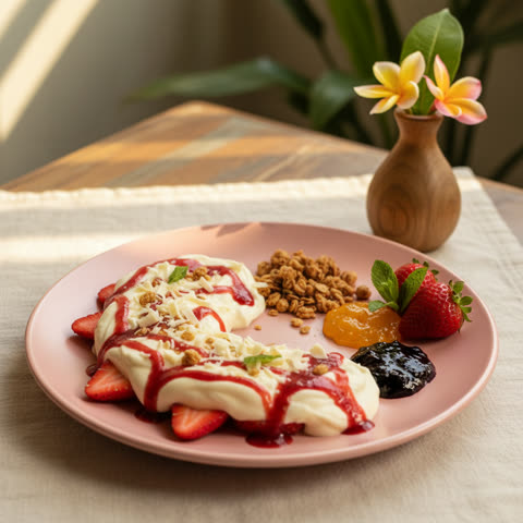 Fresas con crema a elección
