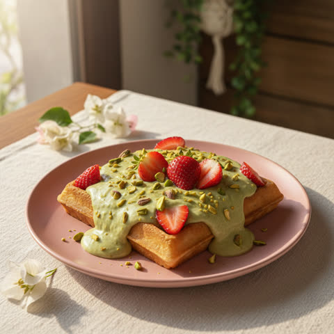 Waffle Pistacho