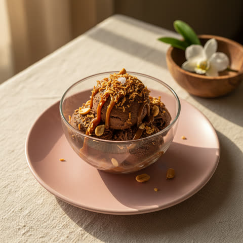 Helado de chocolate