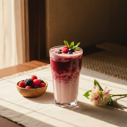 Smoothie Frutos Rojos