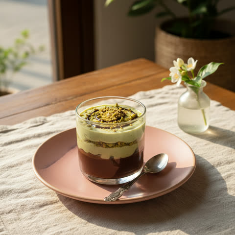 Pistacho con chocolate